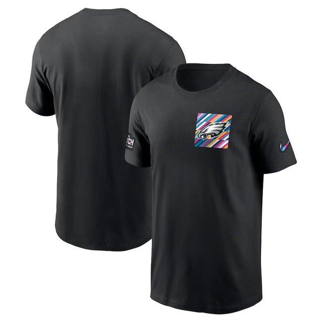 Men's Black Philadelphia Eagles 2023 Crucial Catch Sideline Tri-Blend T-Shirt